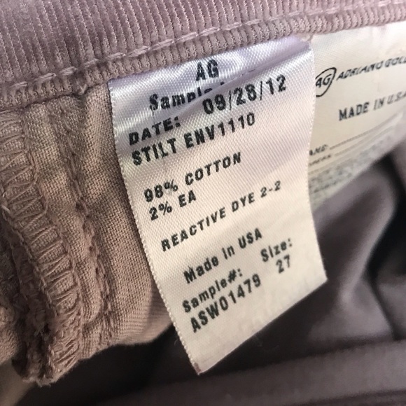 AG The Stilt corduroy Pants Jeans 27 Adriana Goldschmied - Picture 7 of 8